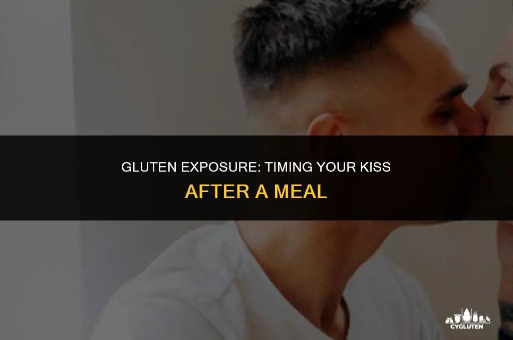 how long after they eat gluten before kissing