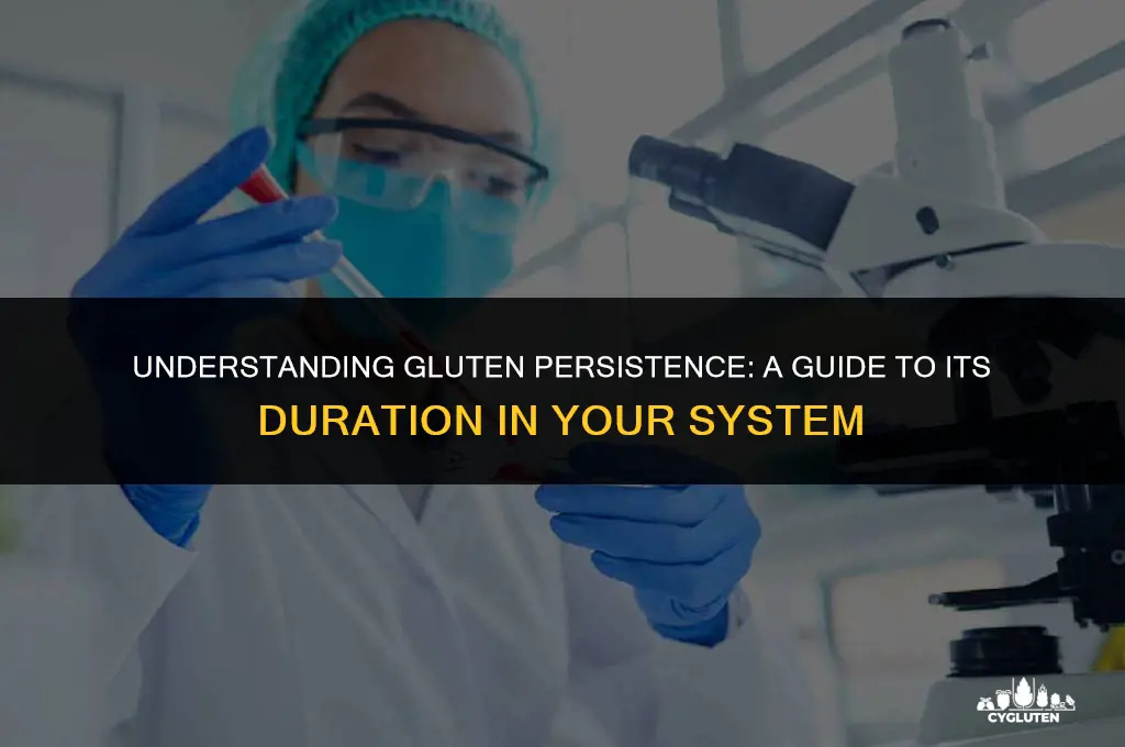 how long does gluten stay in sysyem