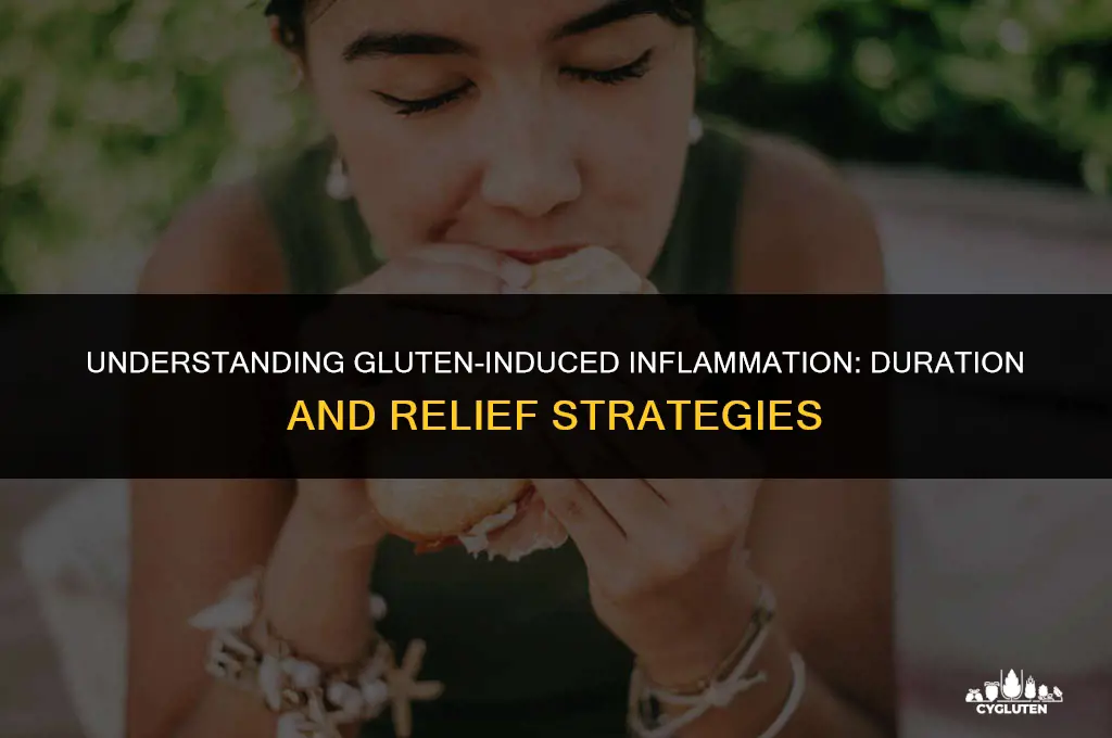 how long does inflammation from gluten last