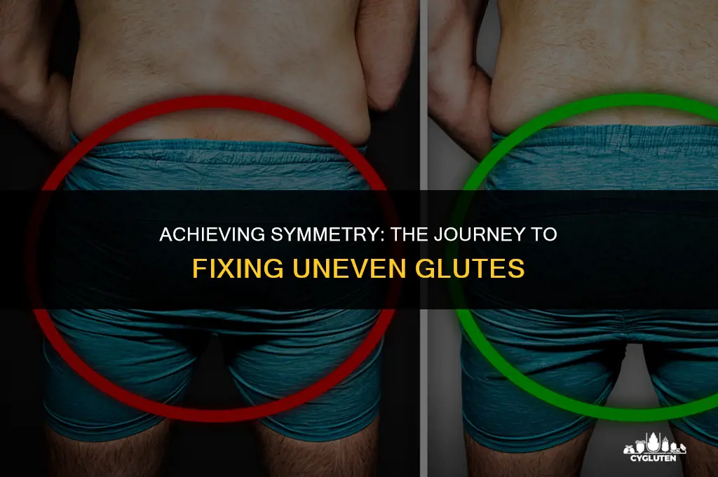 how long does it take to fix uneven glutes