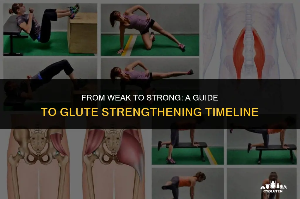 how long does it take to strengthen weak glutes