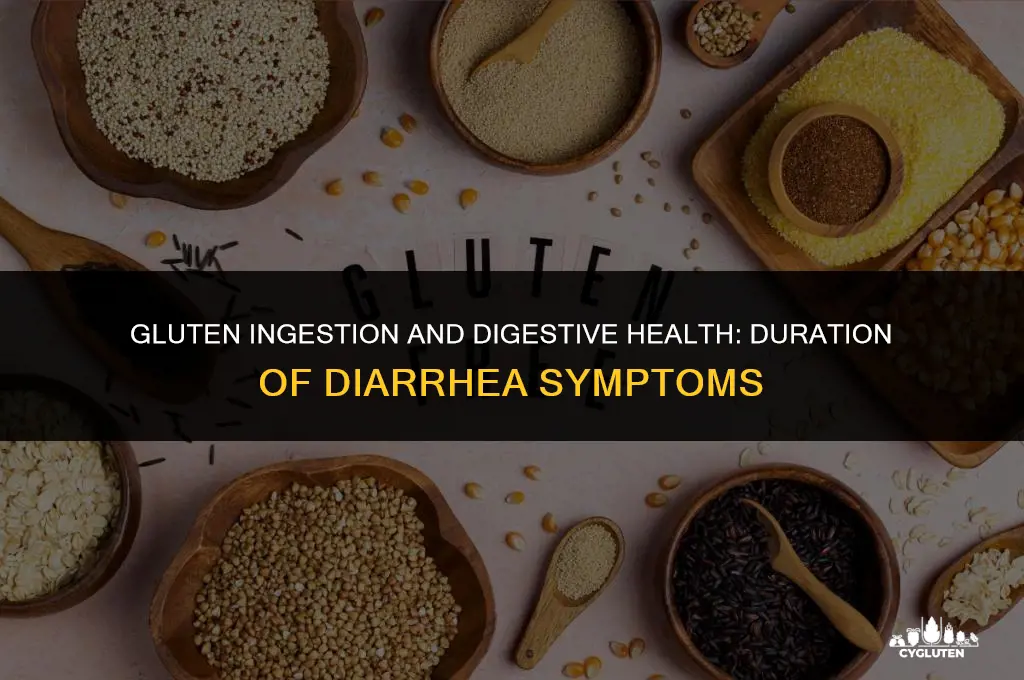how long does the diahrrea last if you ingest gluten
