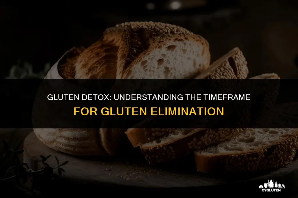 how long fir f gluten to leave body