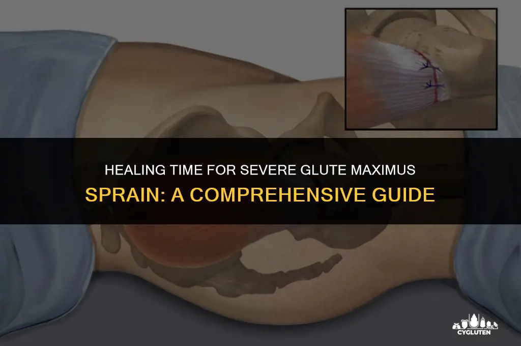 how long for a severe sprain to heal-glute maximus