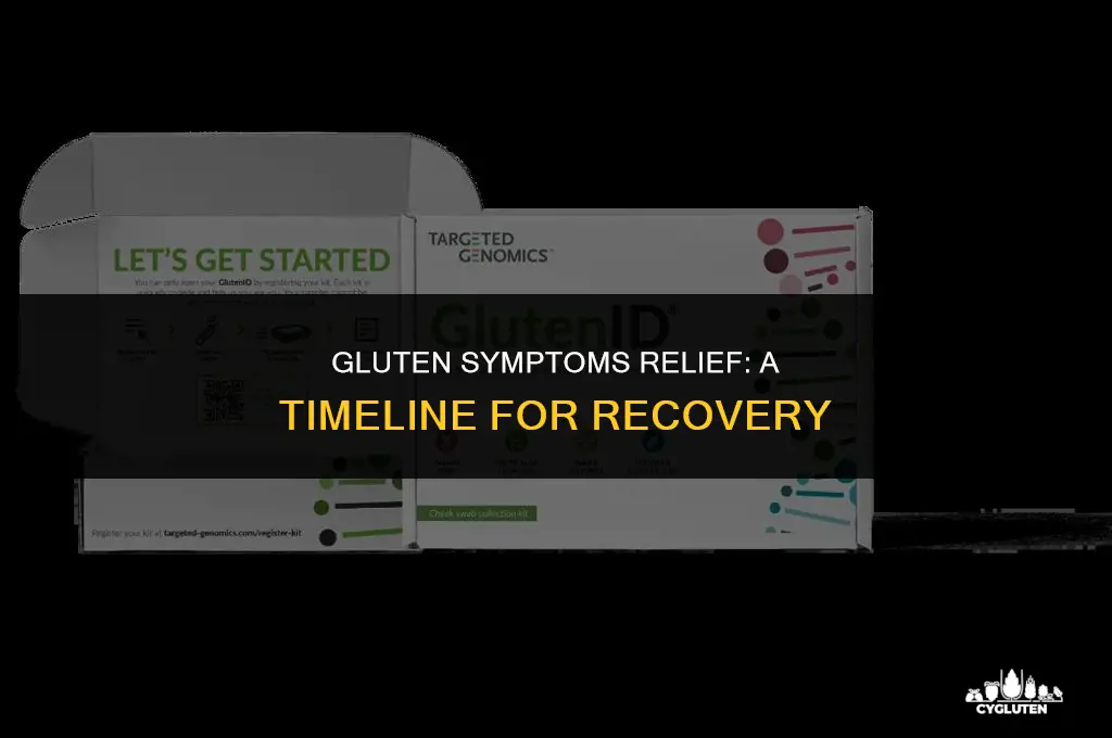 how long for gluten symtome to go away