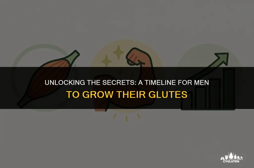 how long fpr men to grow their glutes