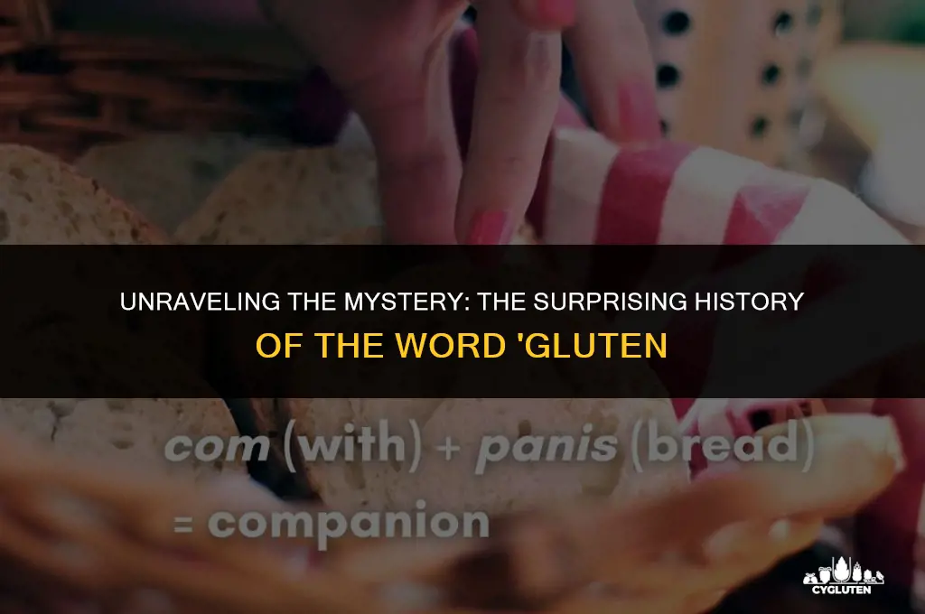 how long has gluten been a word