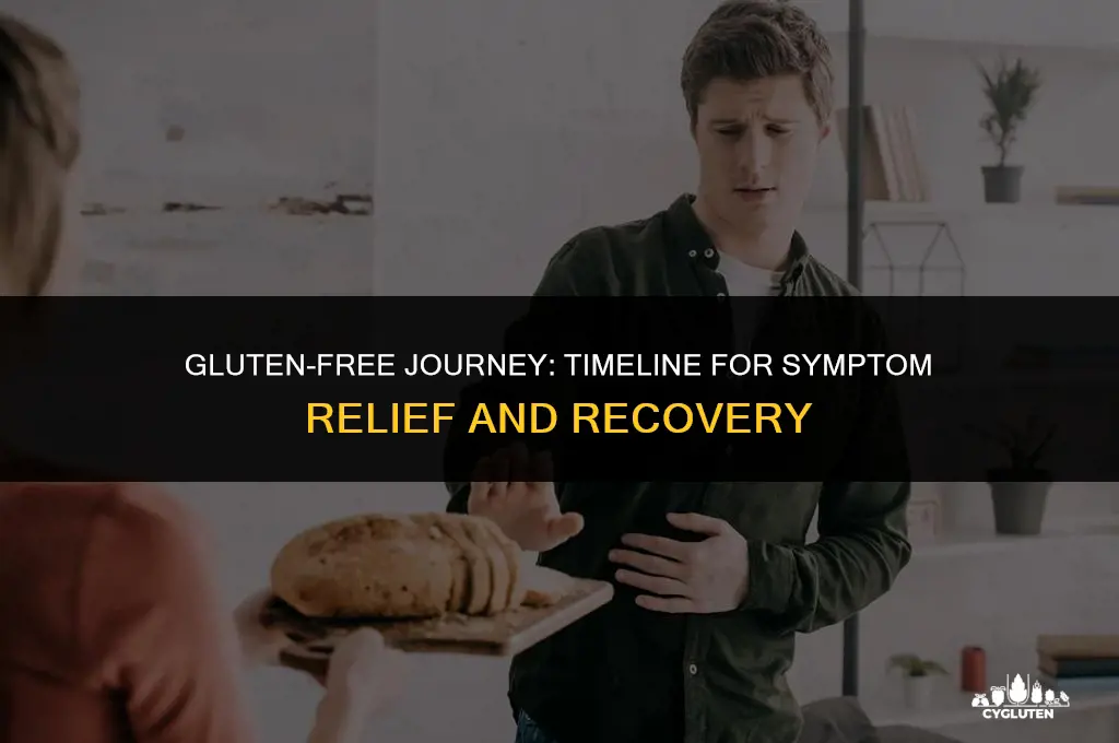 how long not eating gluten symptoms dissapear
