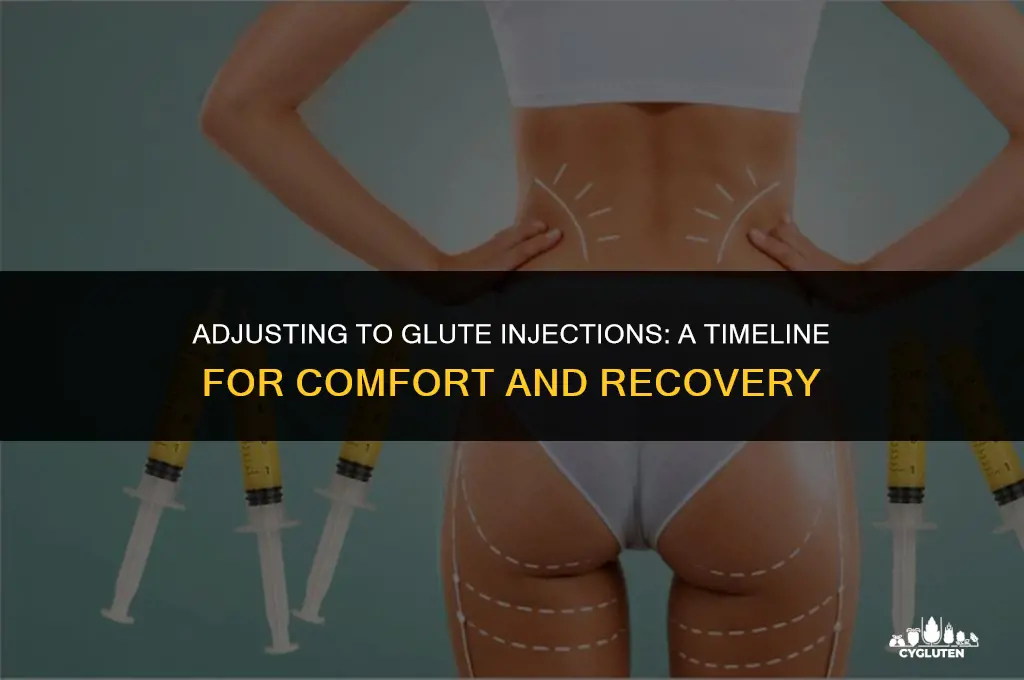 how long to get used to glute injection