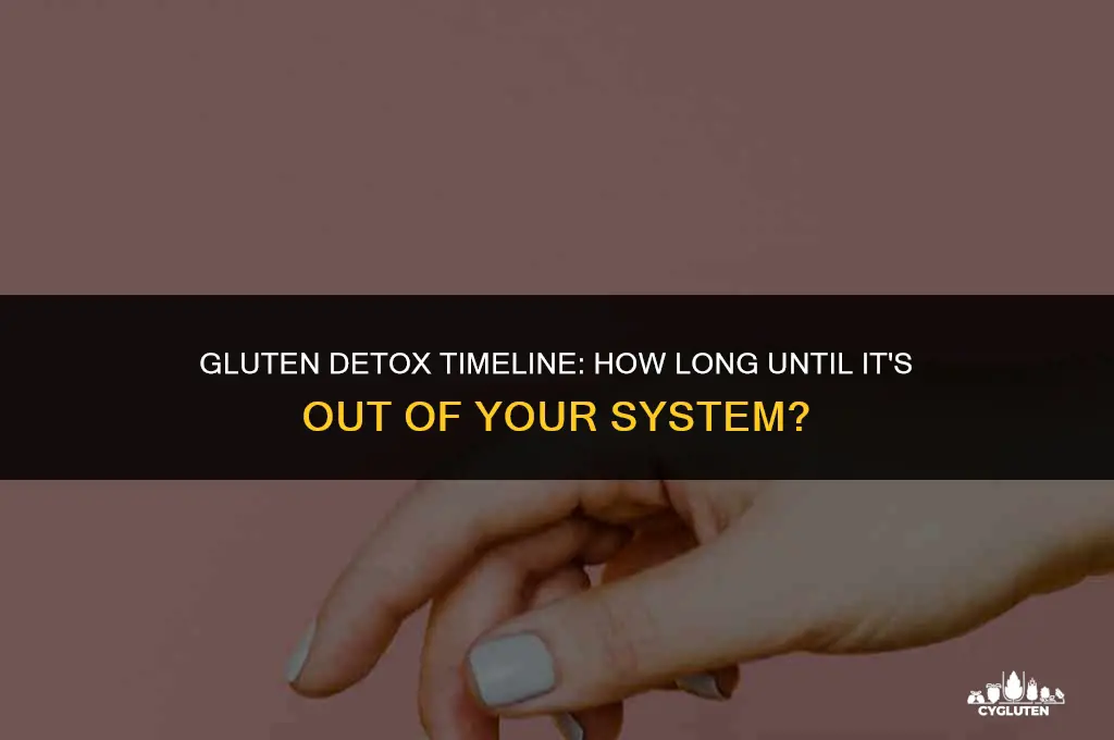 how long until gluten is out of your sysem