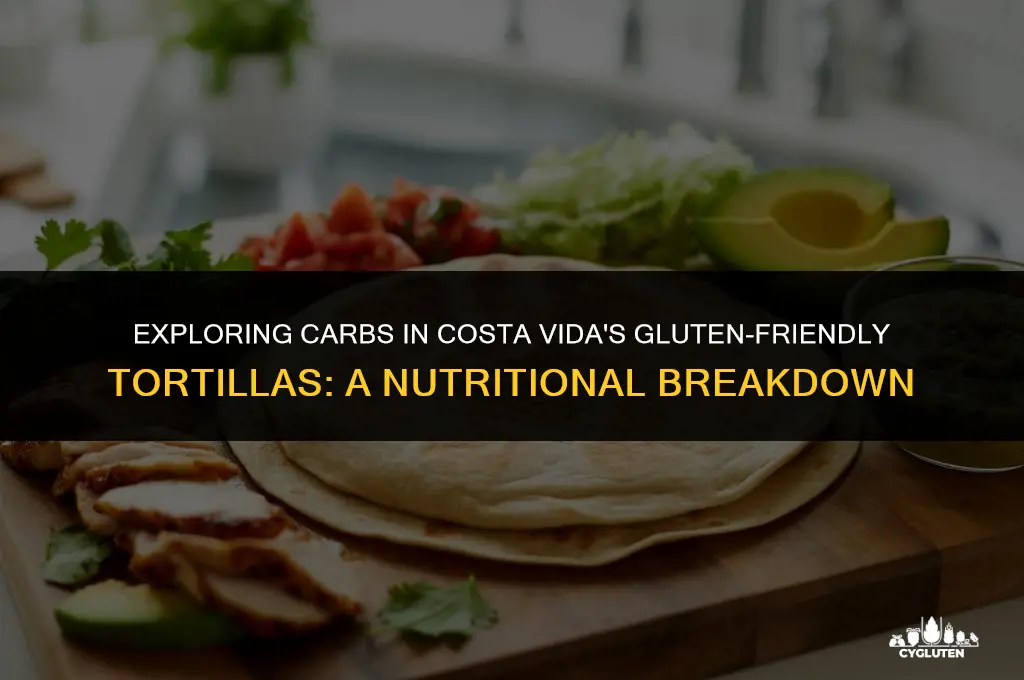 how many carbs are in costa vidas gluten friendly tortilla