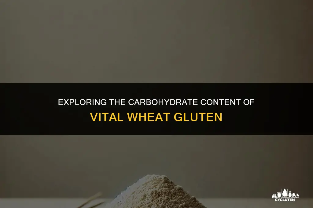 how many carbs does vital wheat gluten have