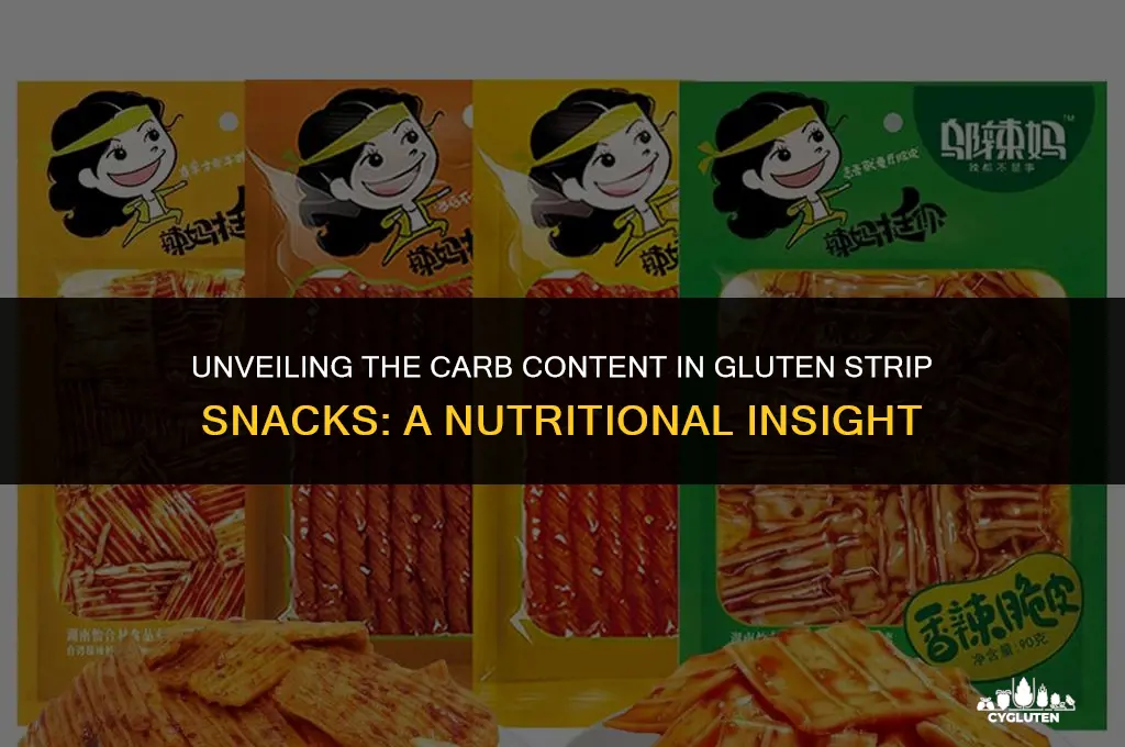 how many carbs in gluten strip snacks