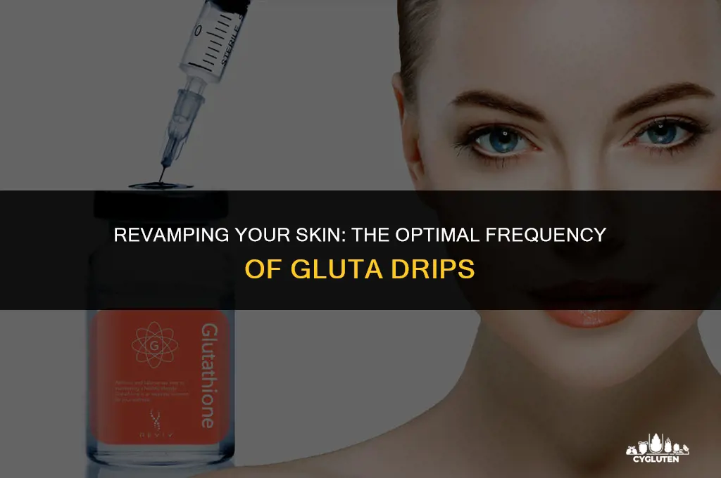 how many gluta drip in a month