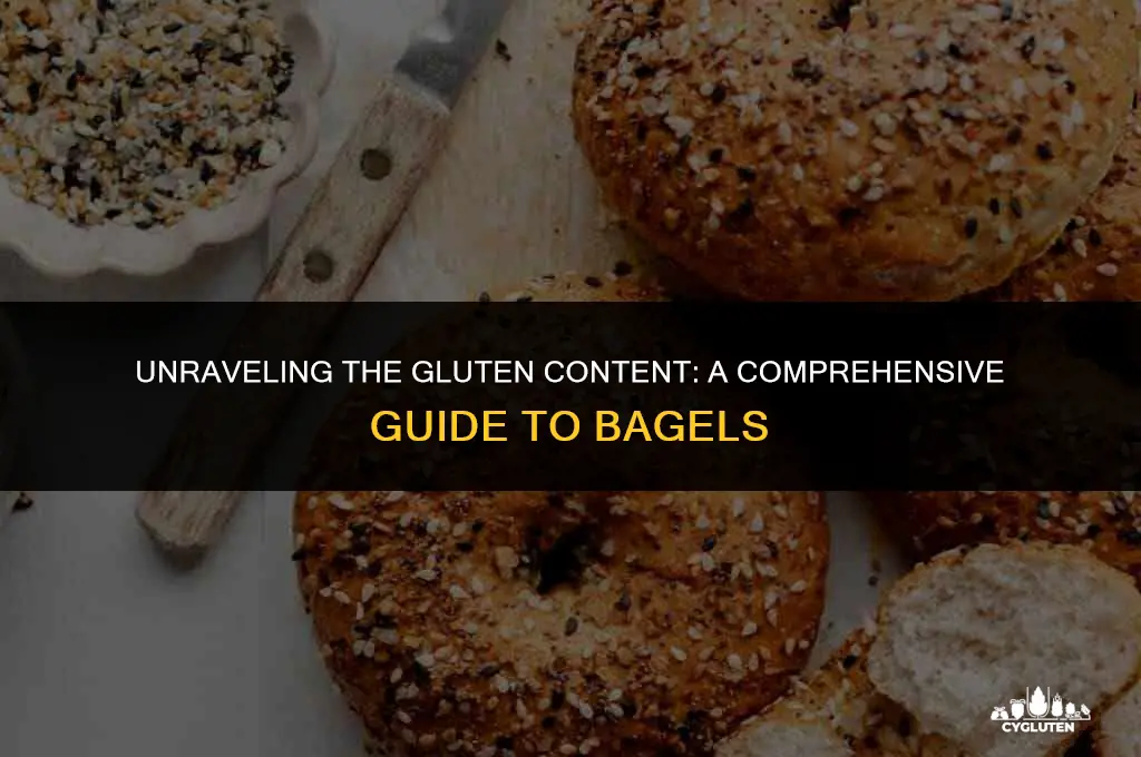 how many grams of gluten in a bagel