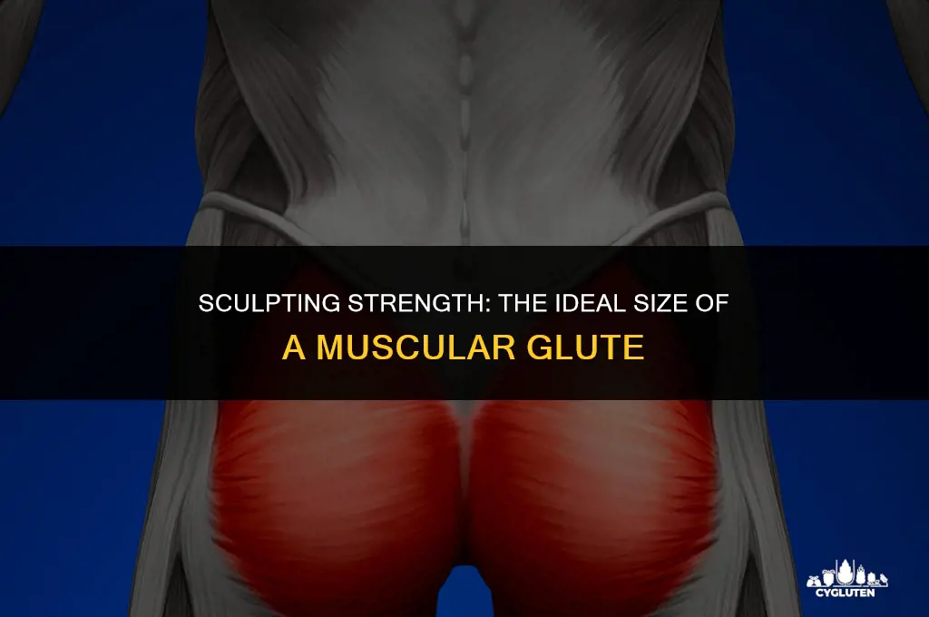 how many inches is a muscular glute