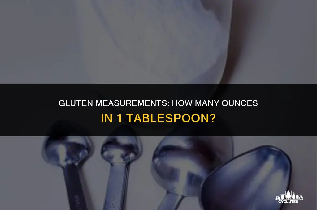 how many ounces in 1 tablespoon gluten