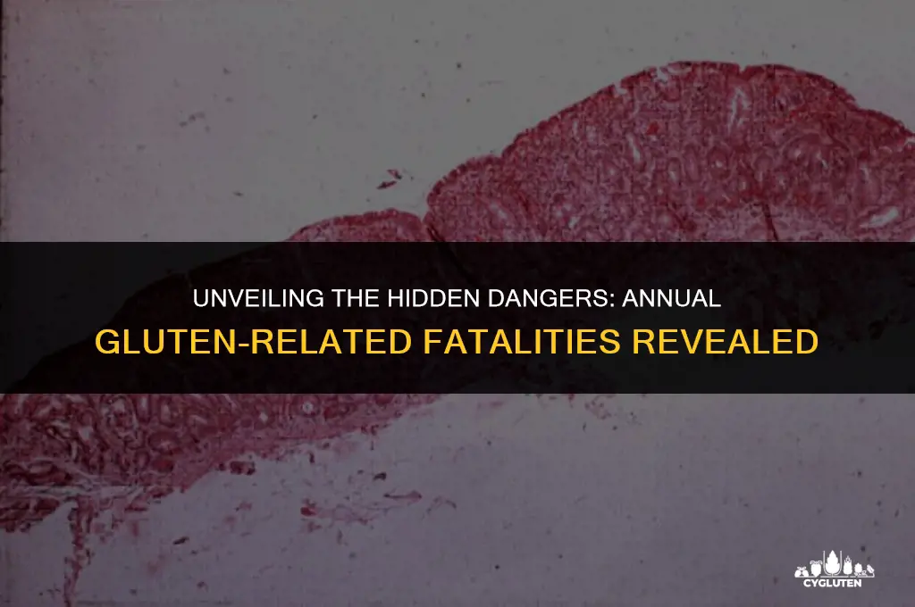 how many people die from gluten per year