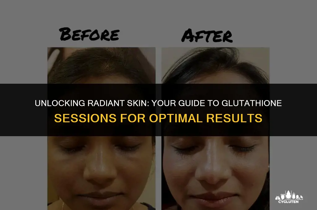 how many session of gluta to see the result