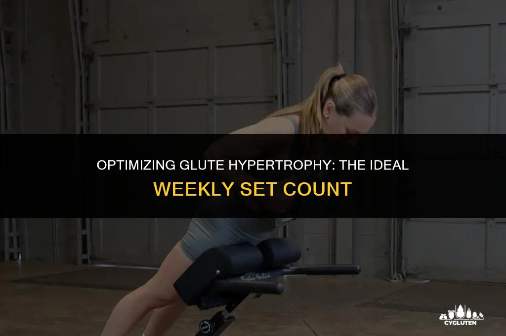 how many sets per week for glute hypertrophy
