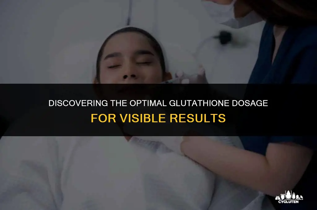 how many shots of gluta before you notice difference