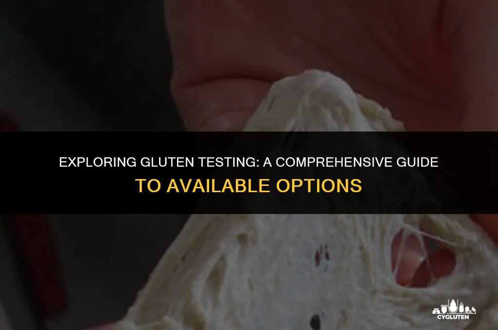 how many tests are there on gluten