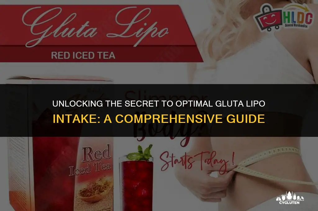 how many times do you need to drink gluta lipo