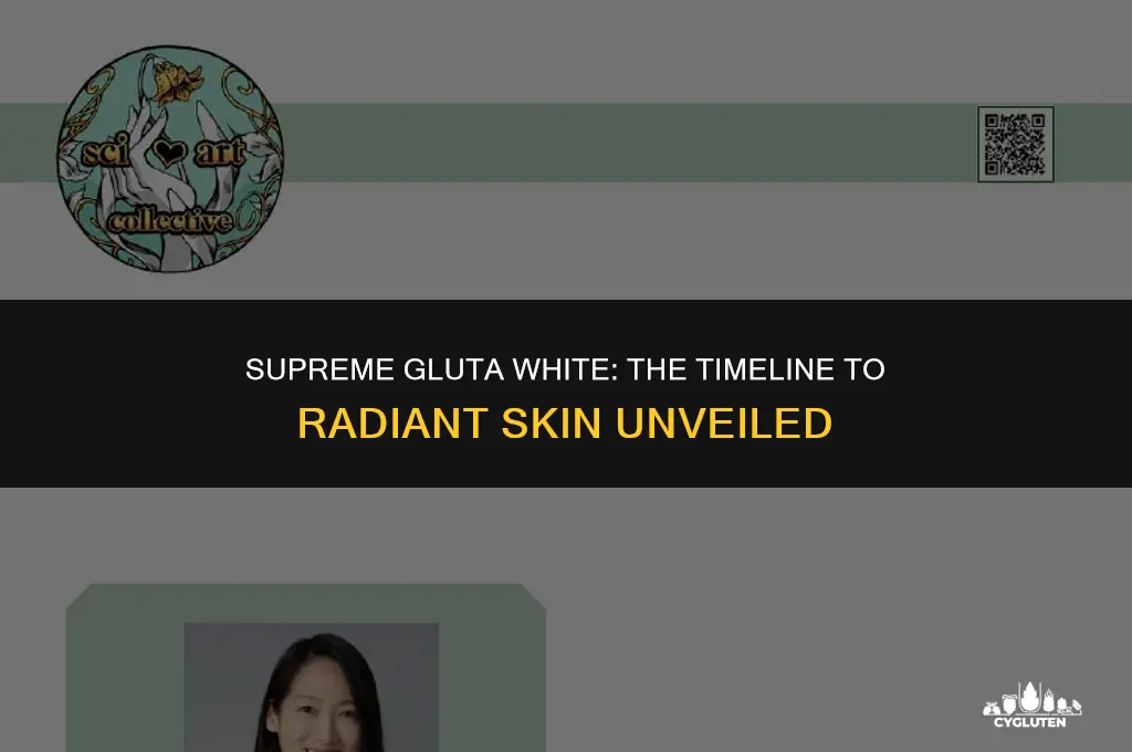 how many weeks supreme gluta white be effective