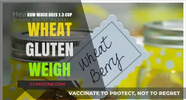 Measuring Up: The Weight of 1 3 Cup Wheat Gluten Explained