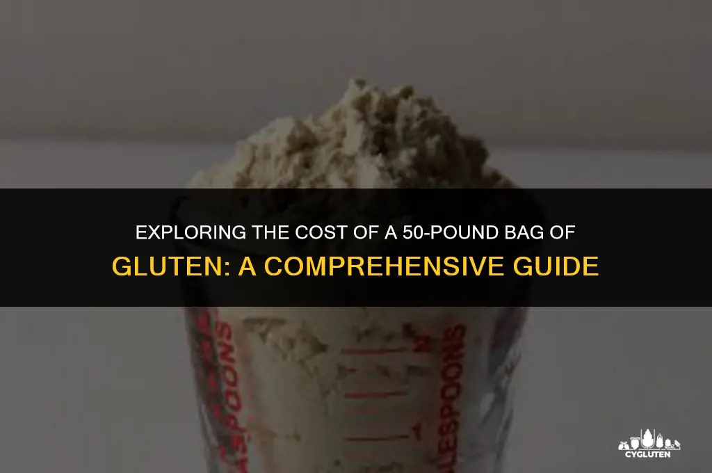 how much does a 50 pound bag of gluten cost