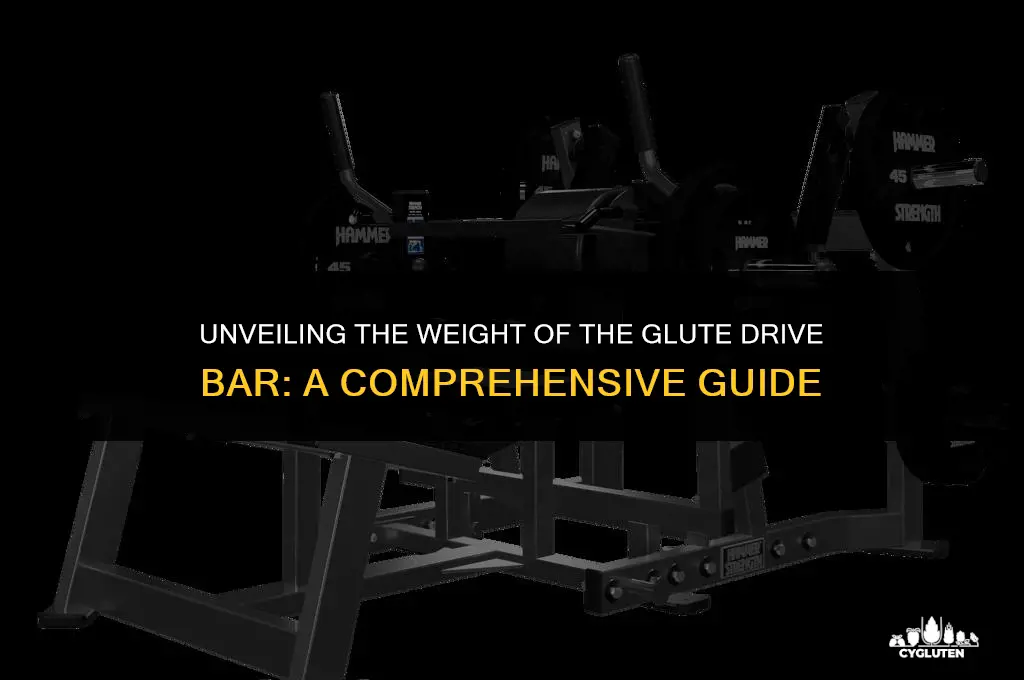 how much does the glute drive bar weigh