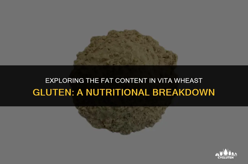 how much fat does vita whear gluten have