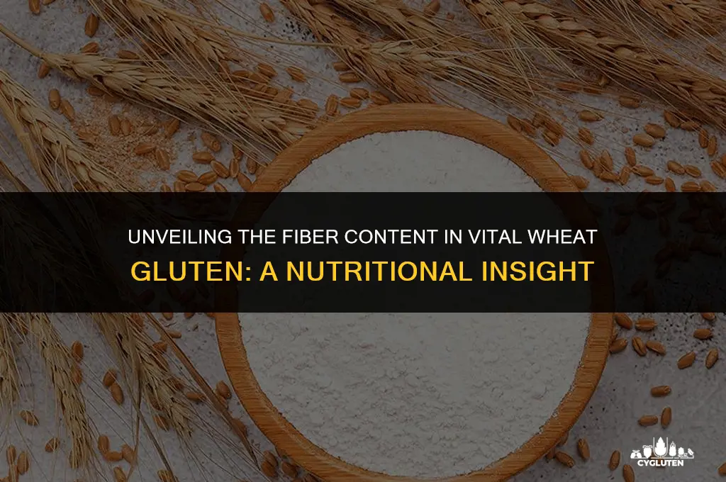 how much fiber in vital wheat gluten