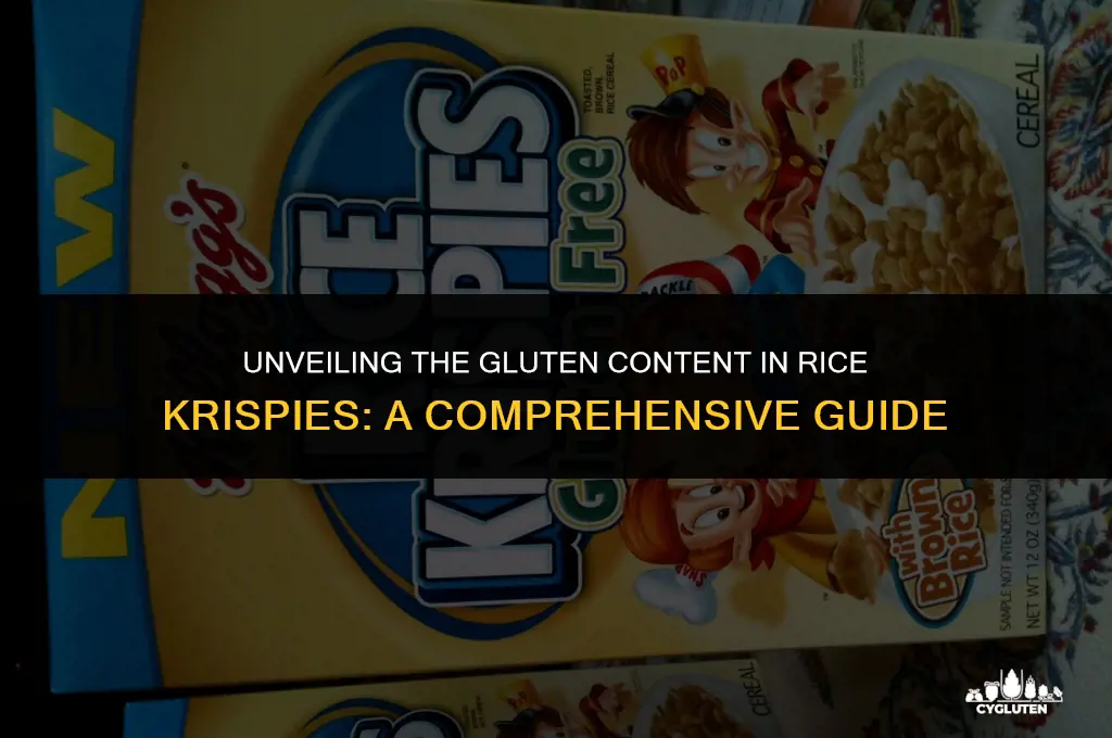 how much gluten do rice krispies have