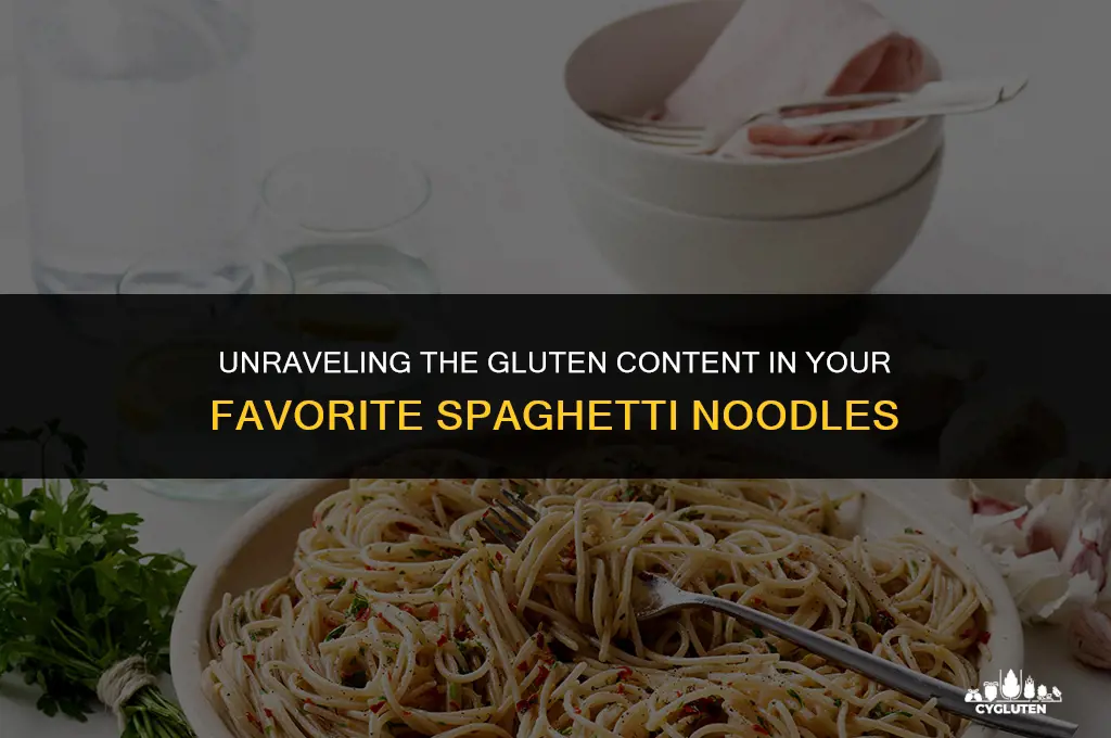 how much gluten do spaghetti noodles have