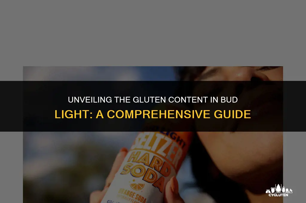 how much gluten does bud light have