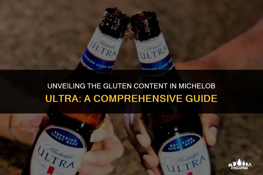 how much gluten does michelob ultra have
