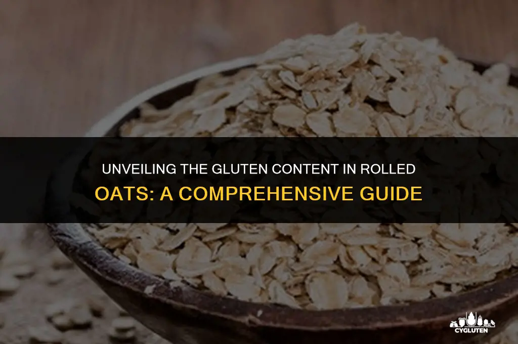 how much gluten does rolled oats have