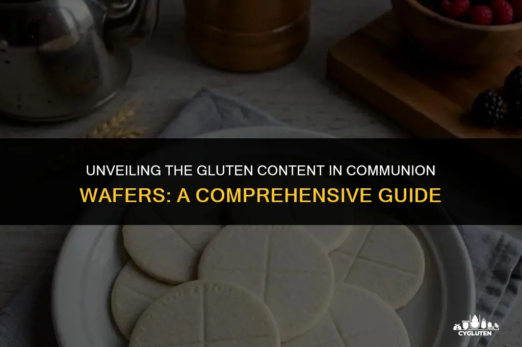 how much gluten in a communion wafer