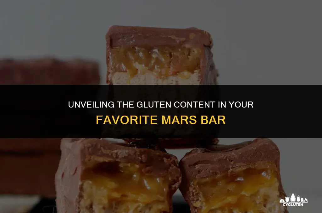 how much gluten in a mars bar