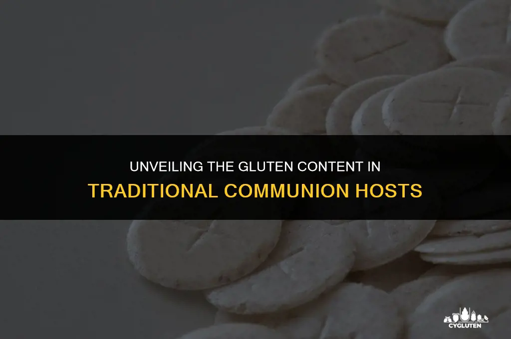 how much gluten in a regualr communion host