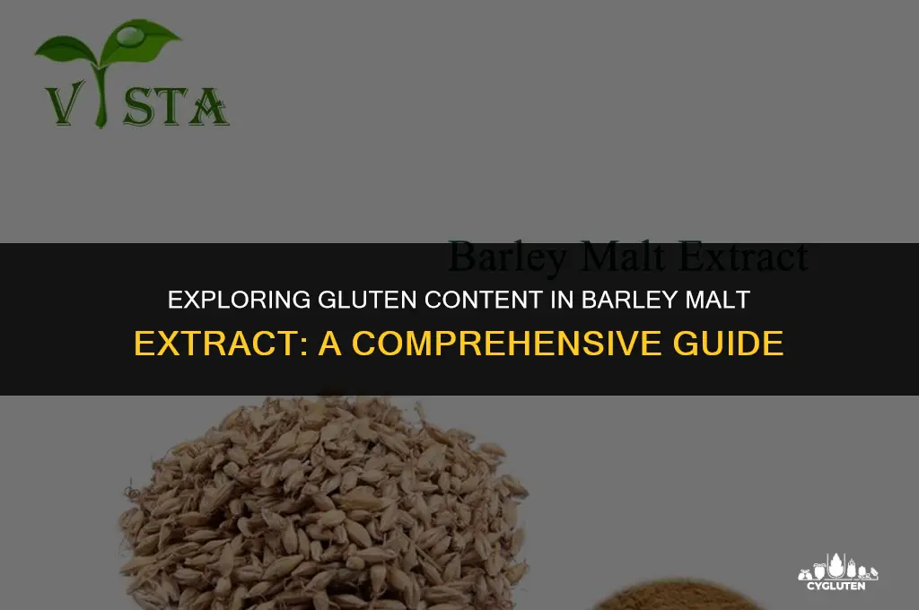 how much gluten in barley malt extract