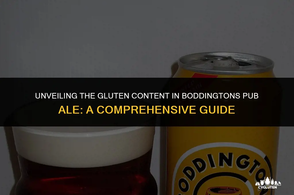 how much gluten in boddingtons pub ale