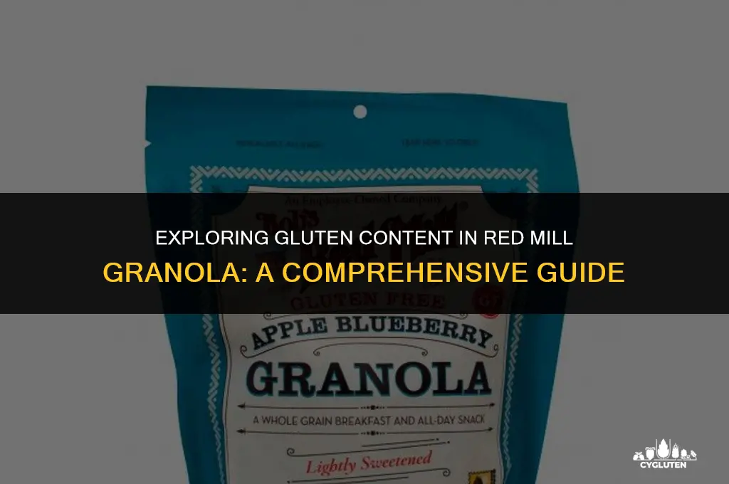 how much gluten in red mill granola