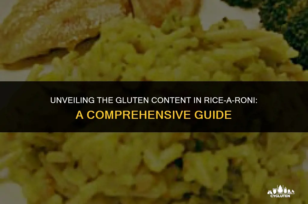 how much gluten in rice a roni