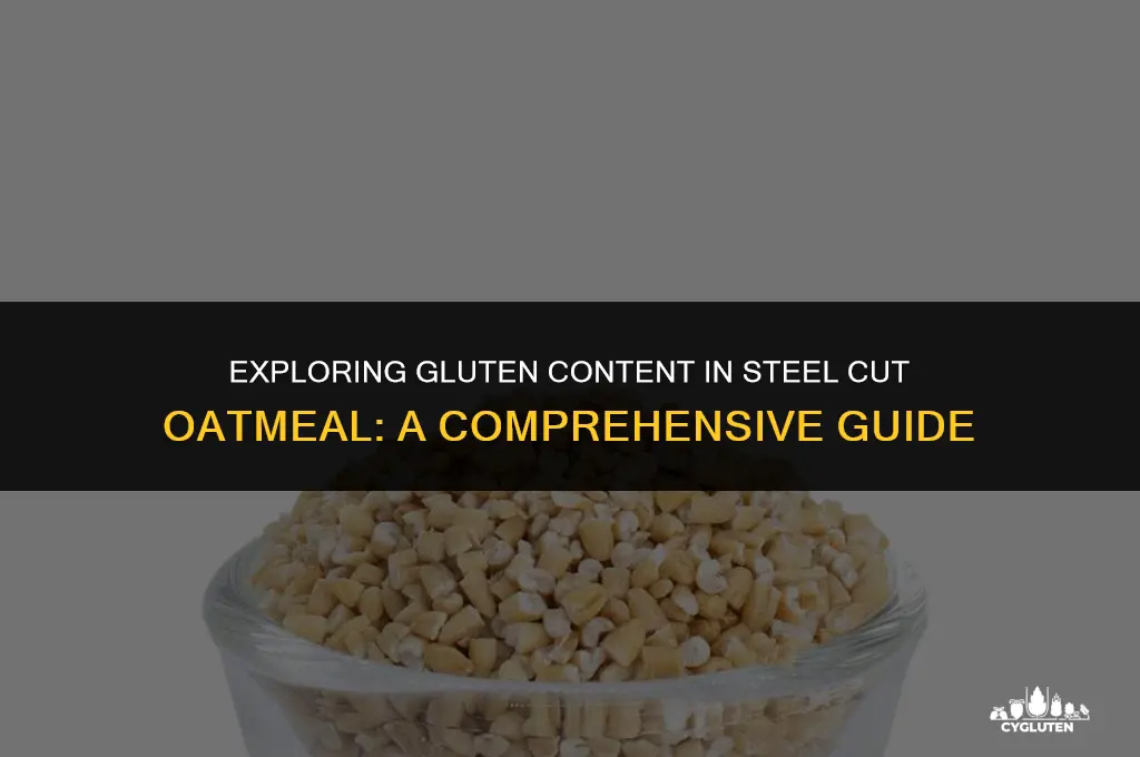 how much gluten in steel cut oatmeal