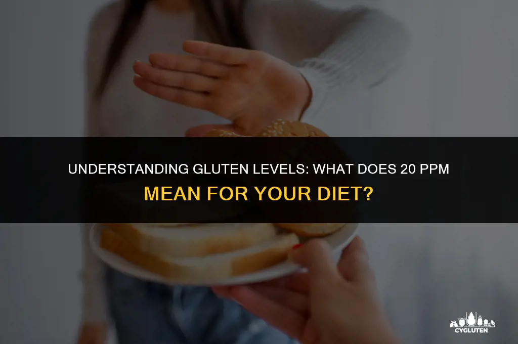 how much gluten is 20 ppm size