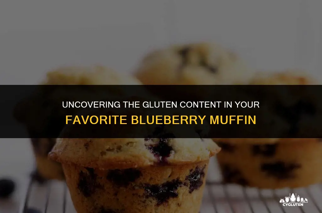 how much gluten is in a blueberry muffin