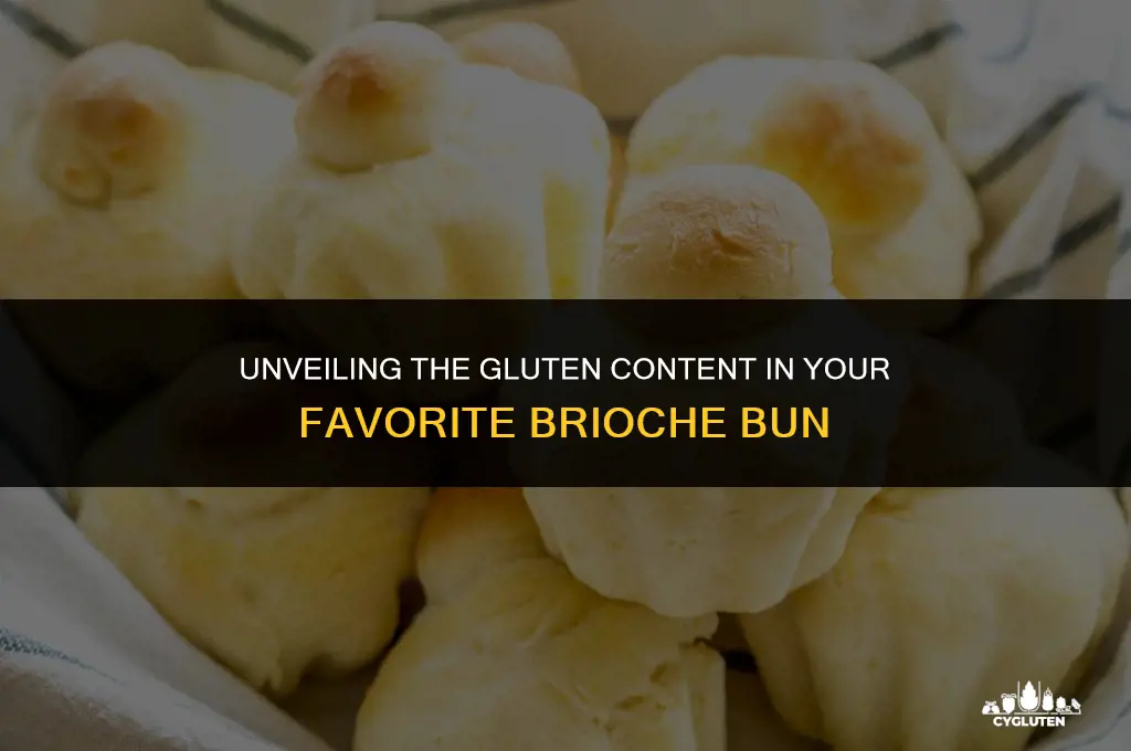 how much gluten is in a brioche bun