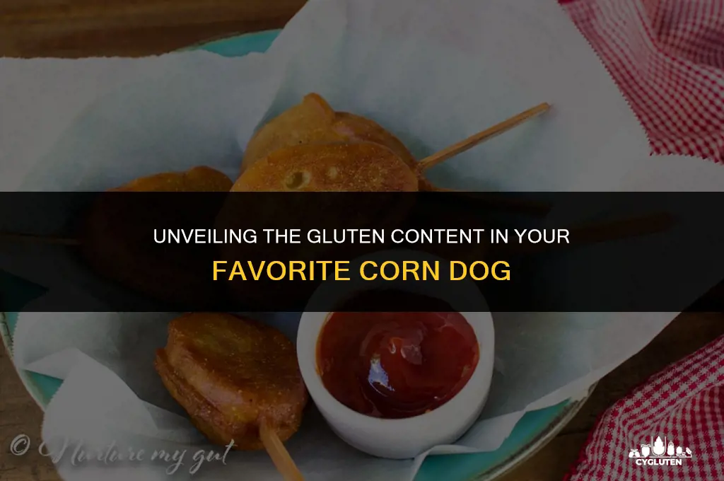 how much gluten is in a corn dog